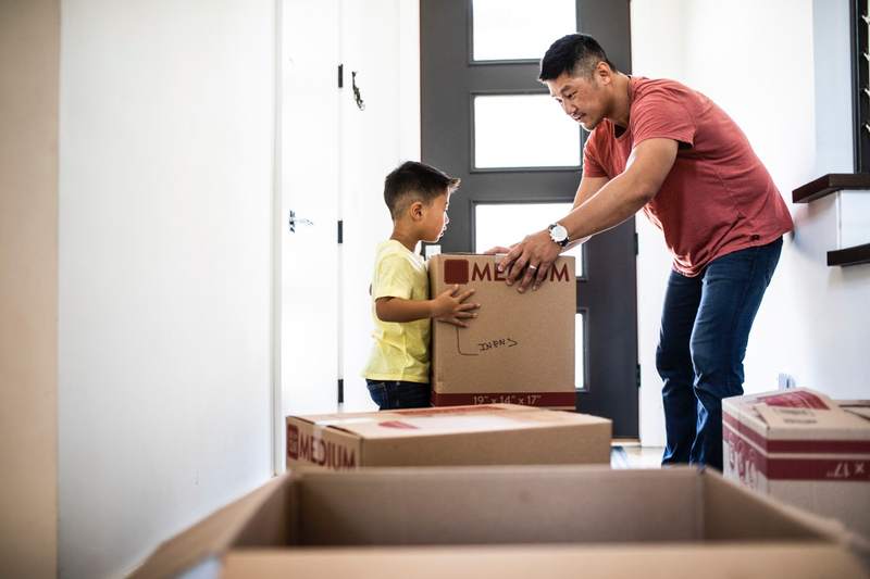 Family moves in after buying in a high-interest-rate market.
